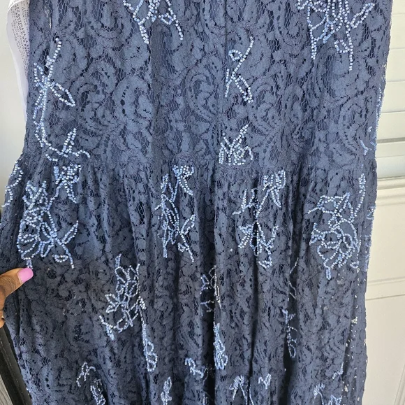 $428 Dress The Population Women Tess Slip Gown Medium Glam Party Old Money - Picture 16 of 16